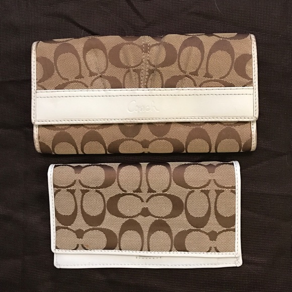 Coach wallet with checkbook
