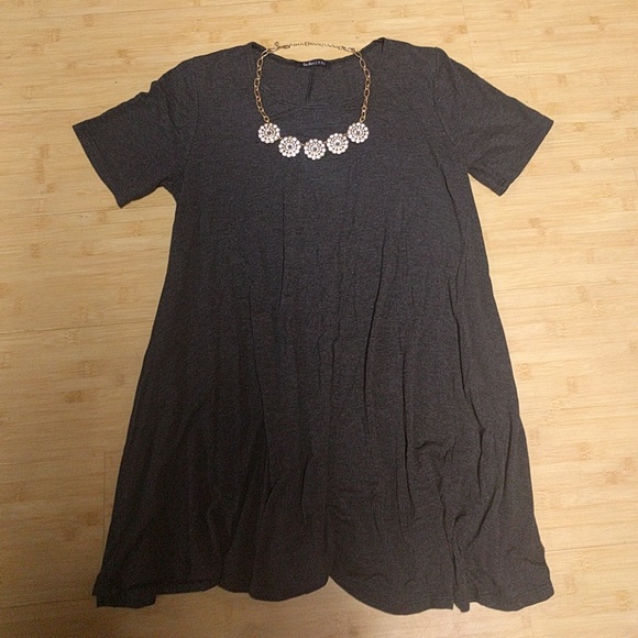 Gray T-Shirt Dress or Tunic