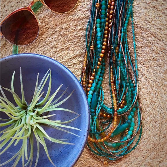 Layered beaded necklace