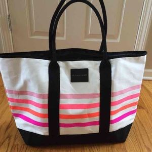 Victoria secret beach tote stripes