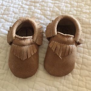 Leather hand made moccasins size 1
