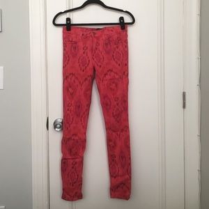 Ikat print joe's jeans