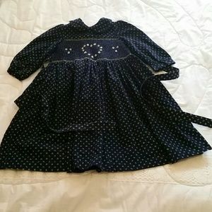Luli & Me beautiful girls corduroy smocked dress