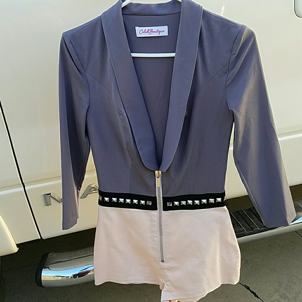 Celeb Boutique Gia Studded Playsuit View 3