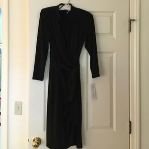Black wrap dress