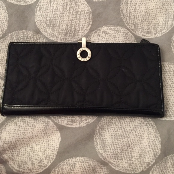 Black quilted Vera Bradley wallet