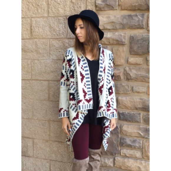 Asymmetrical Open Long Cardi Sweater - Picture 2 of 4