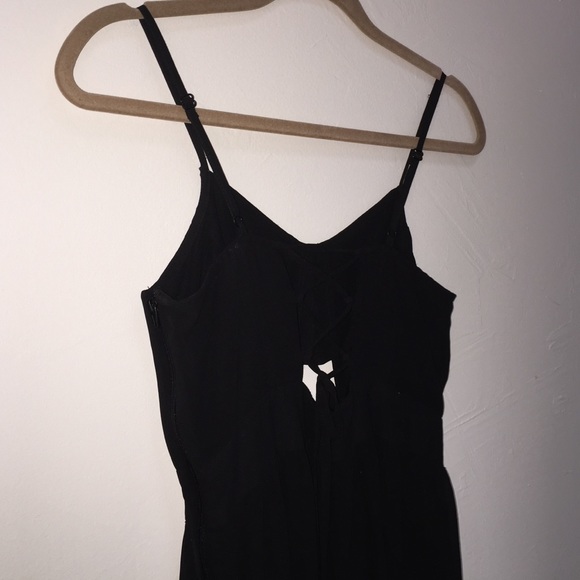 Sheer Black Lace-up Dress - Picture 2 of 4