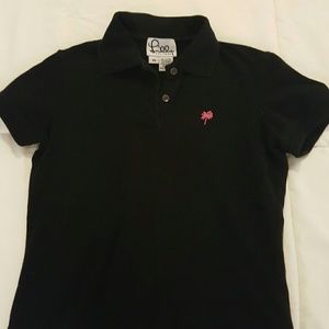 Lilly Pulitzer black polo