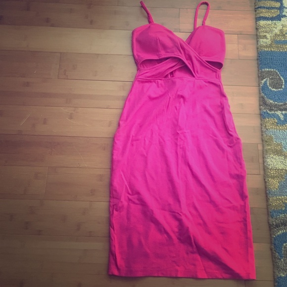 Hot Pink bodycon dress!!