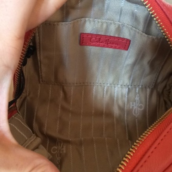 NWT Cole Haan Pink Leather Heritage Cosmetic Toiletry Bag - Picture 4 of 4