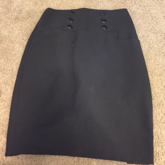 Black pencil skirt
