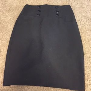 Black pencil skirt