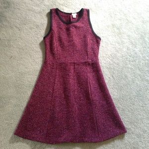 Maroon tweed J Crew Dress