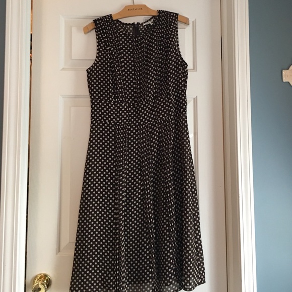 Brown polka dot dress