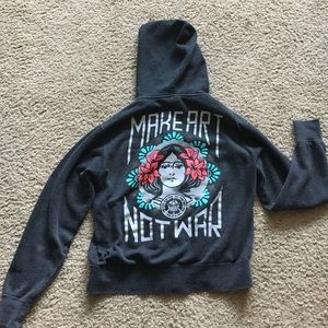 Make art not war sweater