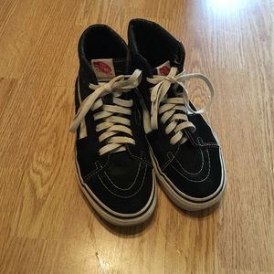Classic high top vans (black and white)