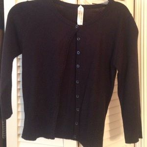 Black 3/4 sleeves cardigan