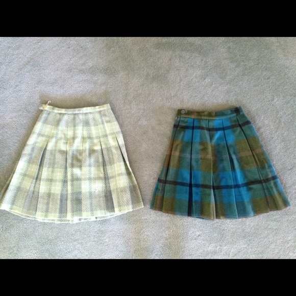 Vintage Plaid skirts!