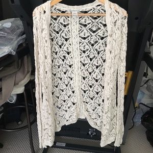 AMERICAN RAG CROCHET CARDIGAN