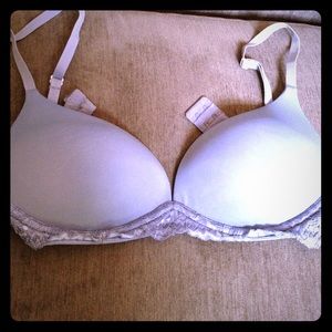 Blue gray Ambrielle bra 34B