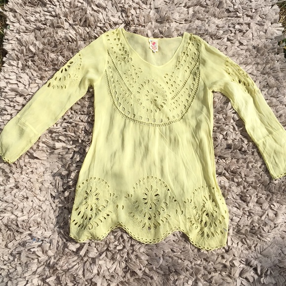 🍂SALE!🍂Johnny Was XS Eyelet Tunic