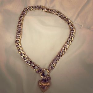 Juicy Couture gold heart necklace