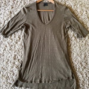 Anthropologie dimanche left of center tunic tee
