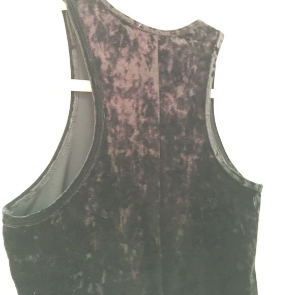 Black Velvet Body Con Halter Dress - Picture 4 of 4