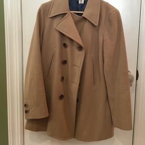 Classic J Crew peacoat. Camel