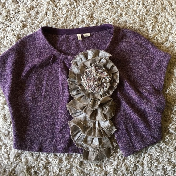 Anthropologie moth sweater cardigan cropped