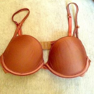 Brown Secret Treasures 34C underwire/push up bra