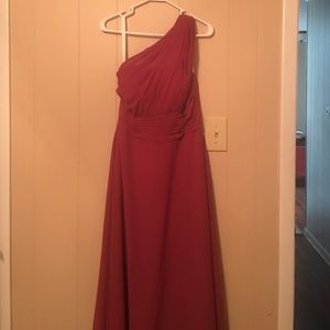 Azazie Ashley mulberry dress