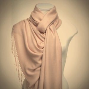 Baby Pink Pashmina Scarf
