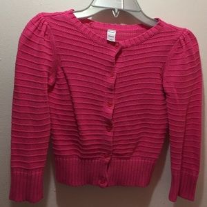 Pink girls cardigan