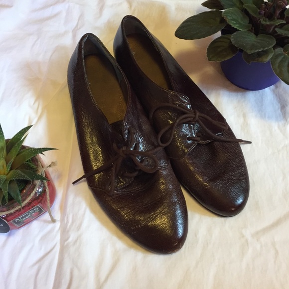 Aerosoles deep brown leather lace-up 🍁🍂