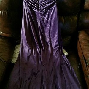Purple  formal dresss