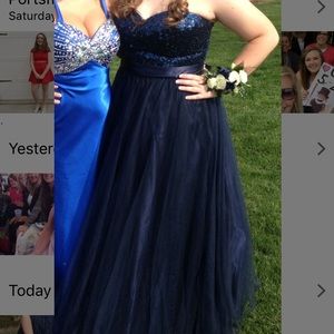 Navy Blue Prom Dress
