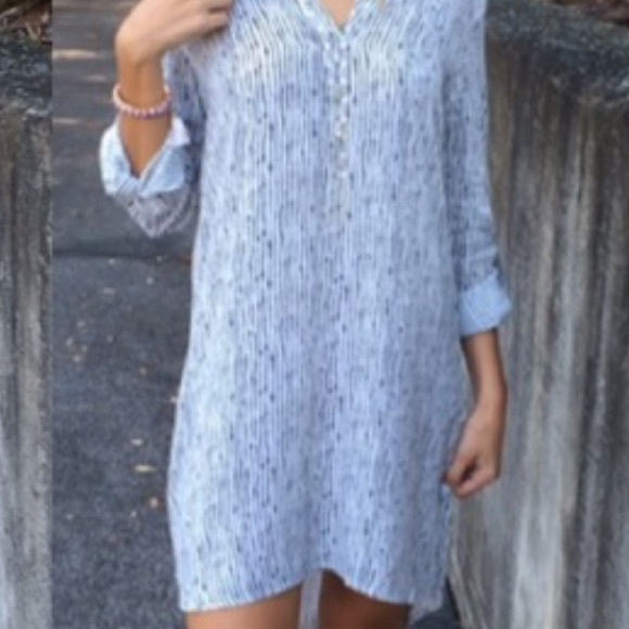 Striped Shirt Dress - Picture 4 of 4