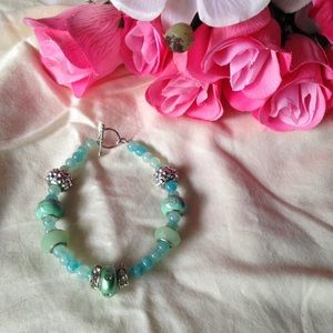 Jasper semiprecious charm bracelet Jasper semiprecious charm bracelet