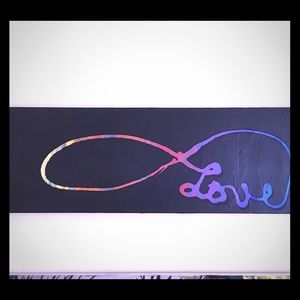 Infinity/love wall art