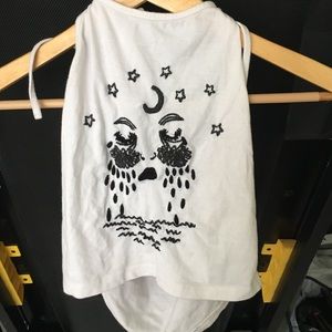 EMBROIDERED HALTER TOP