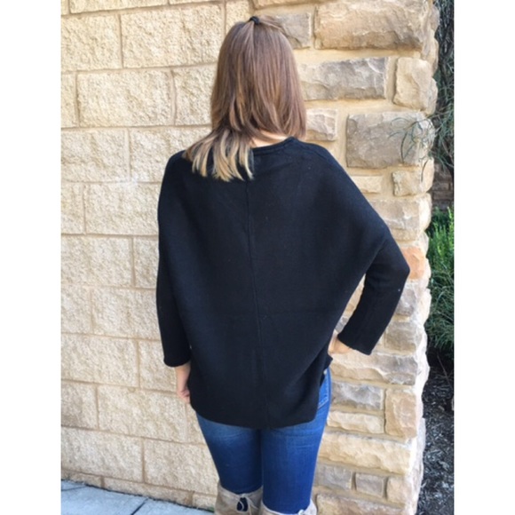 Essential Black Dolman Sweater - Picture 2 of 3
