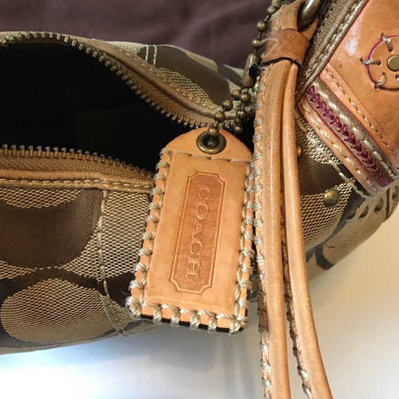 Coach Bags - Coach Signature Brown a Canvas Hobo Satchel Coach Bags - Coach Signature Brown a Canvas Hobo Satchel