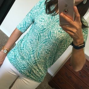 Aztec print dolman shirt