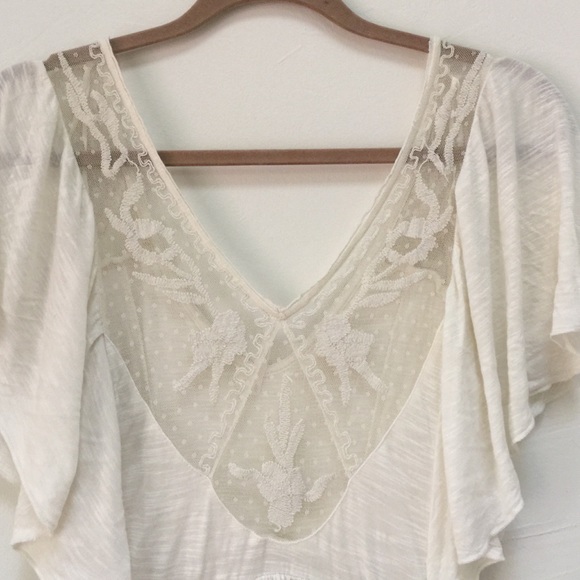 Free People Crochet Mesh Flowing Top - Picture 4 of 4