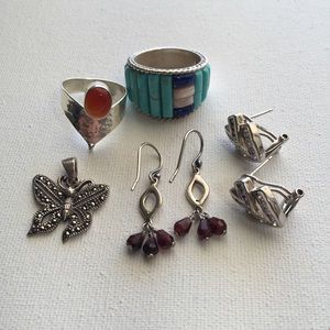 BUNDLE Vintage sterling silver jewelry, 26.6 grams