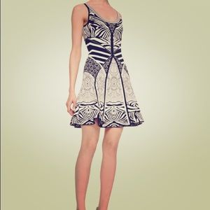 DVF Fanny Zebra fit & flare dress sz/m