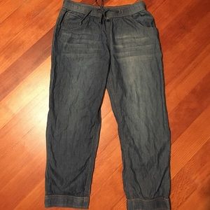 Chambray Denim Joggers