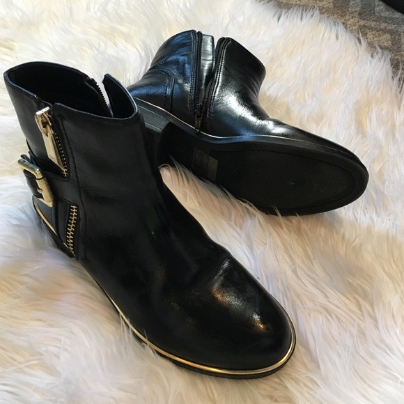 Black ankle boots